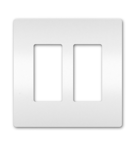[RWP262WCC6] Legrand radiant 2 Gang 2-Decorator Rocker Screwless Wall Plate, White