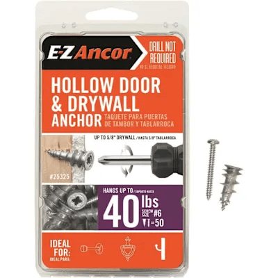 [25325] E-Z Ancor Stud Solver 40 lbs. Drywall and Stud Anchors (50-Pack)