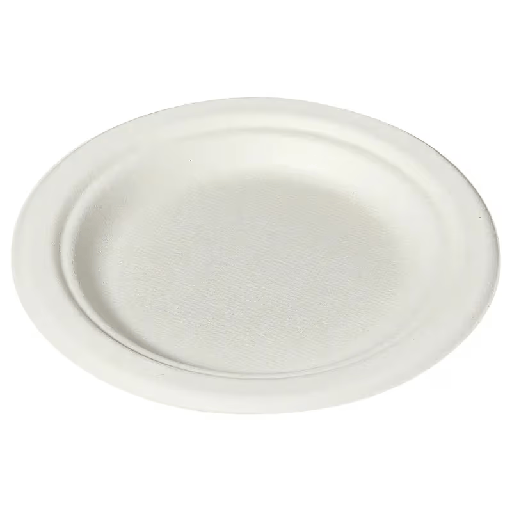 [P001] Victoria Bay Plate 6 IN Pulp Fiber White Round 1000/Case
