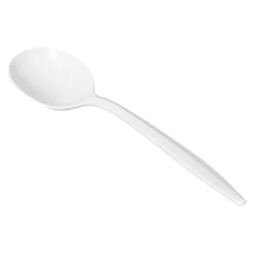 [IPWS] Victoria Bay Soup Spoon PP White Medium Weight Individually Wrapped 1000/Case