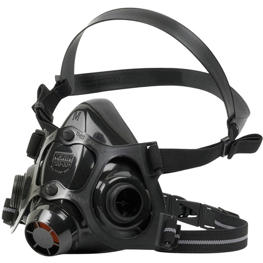 [770030M] Honeywell Half Mask, Silicone with Dual N-Series Cartridge Connectors, Size M